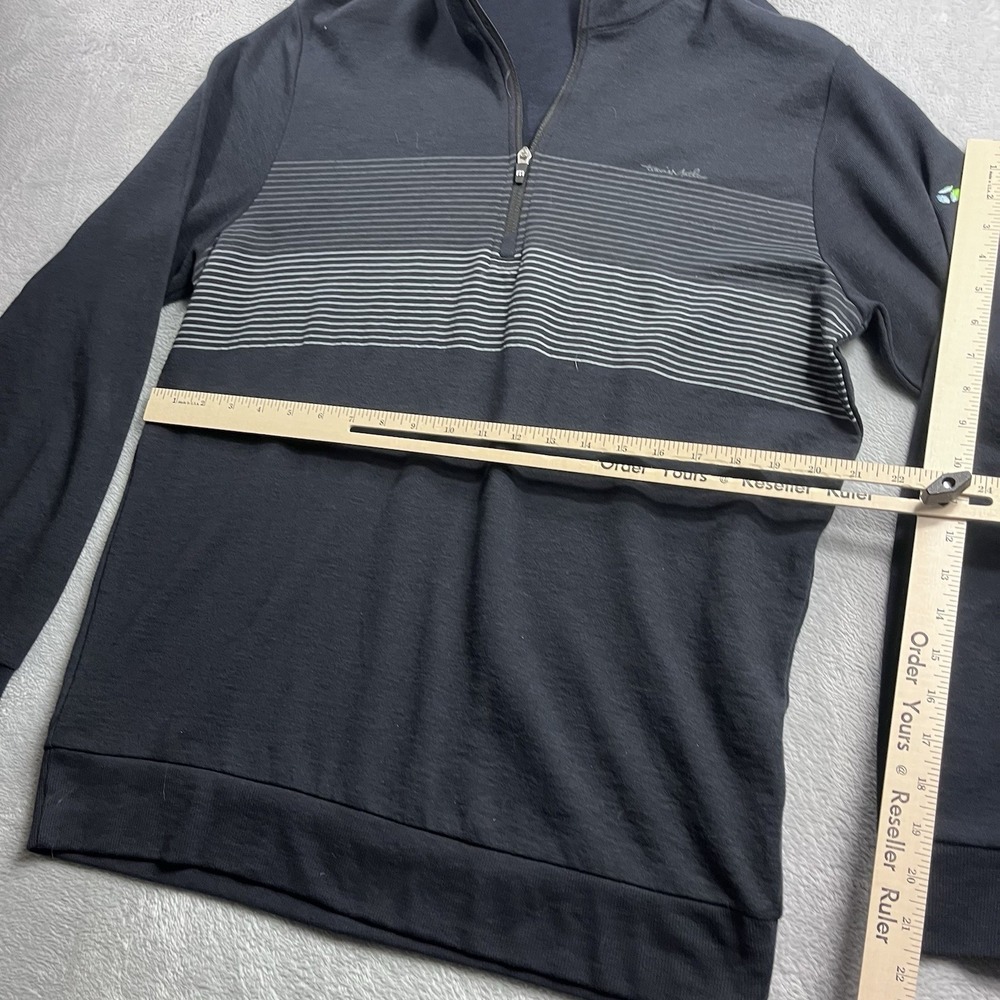 Travis Mathew Book Club 1/4-Zip Golf Pullover Sweater Mens Large Navy Blue Blend - Picture 5 of 9